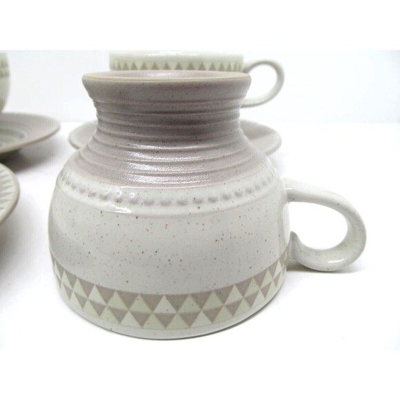 Mikasa Stone Craft "Ventura" Set Of 3 Cups And 3 Saucers - Picture 6 of 8